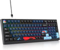 Owpkeenthy 96 Gaming Keyboard Gasket Mounted,100% Full Size Mechanical Keyboard Hot Swappable with Sound Absorbing Foam Pre-lubed Linear Switch South-Facing RGB Backlit for PC Laptop (Deep Sea)