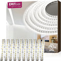 EMITEVER LED Strip Lights Cool White, 5000K 32.8ft 24V LED Tape Light UL Listed, Ra 95+, IP30, 2.9W/ft, 240+Lumens/ft, 1200LEDS/Spool, 5 Year Warranty (Power Supply Sold Separately)