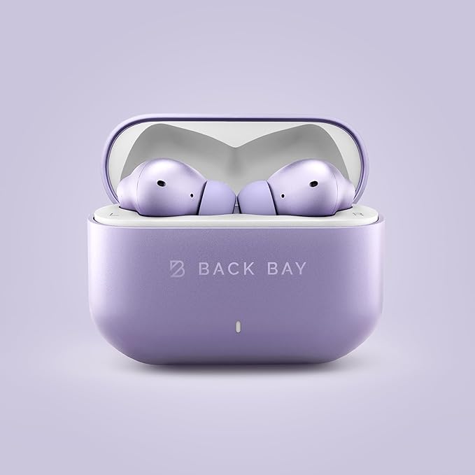 Back Bay Audio FirstClass - True Wireless Earbuds Noise Cancelling, Bluetooth 5.4 Ear Buds Wireless Bluetooth Earbuds Noise Cancelling Earpods, Active Earphones with ANC Sound Canceling Headphones