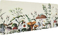 Bloss Mushroom Desks Pad, Clearance Overstock Limited Stock Discontinued Size 31.5" x 15.7" Large Leather Mouse Pad for Desktop, Desk Mat for Keyboard and Mouse,Waterproof Computer Laptop Desk Mat