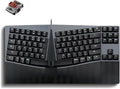 Perixx PERIBOARD-335BR Wired Ergonomic Mechanical Compact Keyboard - Low-Profile Brown Tactile Switches - Programmable Feature with Macro Keys - Compatible with Windows and Mac OS X - US English