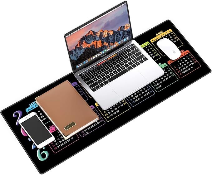 Galdas Gaming Mouse Pad XXL XL Large Long Extended Big Mousepad Non-Slip Rubber Keyboard Mouse Pad with Stitched Edges for Laptop Home Office (2026, 35.4 * 15.7)