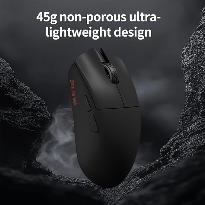 Darmoshark M3XSPRO Mini Wireless Gaming Mouse,Tri-Mode 8K/USB-C/Bluetooth,Up to 30000DPI,PAW3950 Optical Sensor Lightweight 45g,5 programmable Button,Computer Mouse for Laptop,PC,Mac-B
