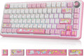 My Little Pony Wireless Mechanical Keyboard - 81 Keys RGB Gaming Keyboard with Custom Linear Switches, Hot-Swap & Knob Control, Triple Connection (BT5.0/USB-C/2.4GHz), Compact for Work & Gaming