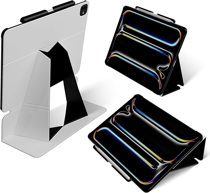 MOFT Folio Case for iPad Air 13-inch M3/M2 (2025/2024) - Silm Stand Protective Case with Detachable Pencil Holder, Multi-Angle Viewing, MOVAS Leather Cover, Auto Sleep/Wake, Misty Cove