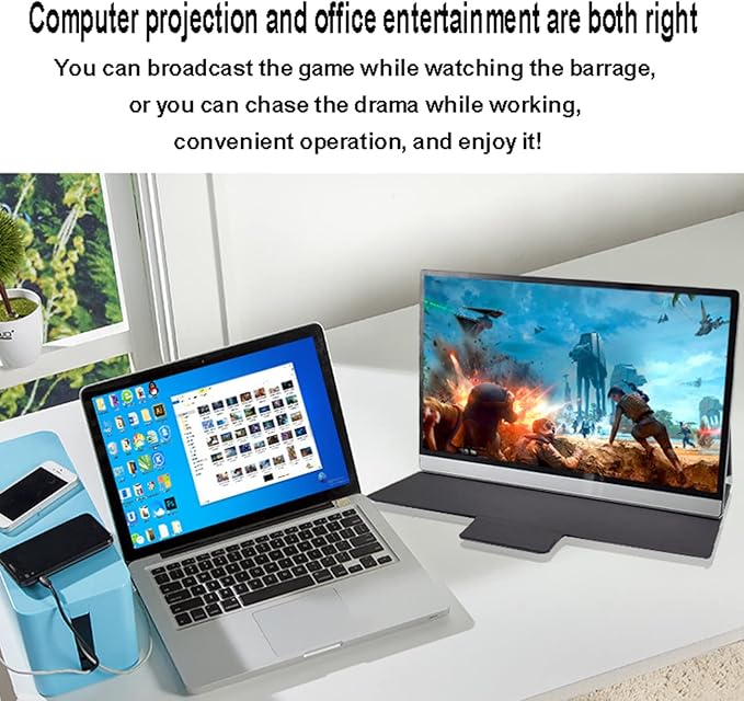 Touch 15.6-Inch Metal Portable Display 4K Mobile Phone Computer Switch External Touch Display