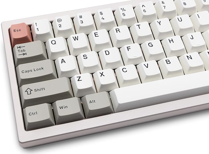 KEEBMONKEY WOBKEY Zen 65 65% Quick Release Wireless Mechanical Keyboard with RGB, CNC Aluminum Case, Hot-Swappable, VIA Support, BT/2.4G/USB-C Gaming Keyboard for Mac/Windows (Ultra Warm Silver)