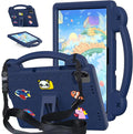 AKABEILA Compatible with Honor Pad X8a 2024/Infinix Xpad 11 inch 2024 Tablet Case, Kids Friendly Universal Lightweight Shockproof Protective Case with Shoulder Strap & Stand Handle Navy Blue