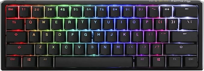 Ducky One 3 Mini Classic Hotswap 60% RGB Mechanical Keyboard (Cherry MX Blue)