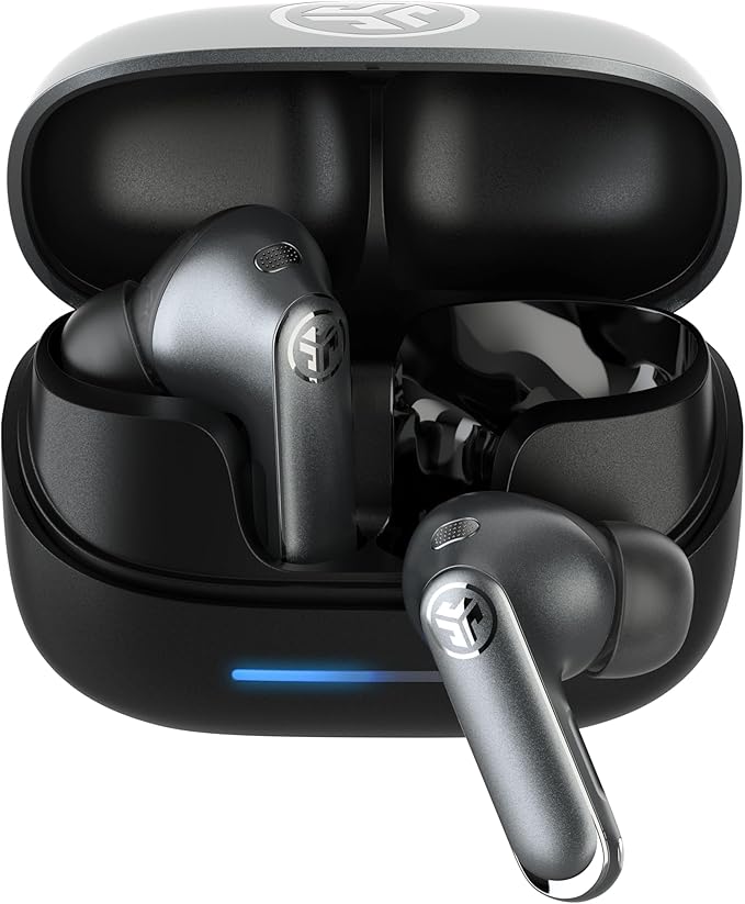 JLab Epic Pods ANC, True Wireless Earbuds, Active Noise Cancelling, Bluetooth, Black