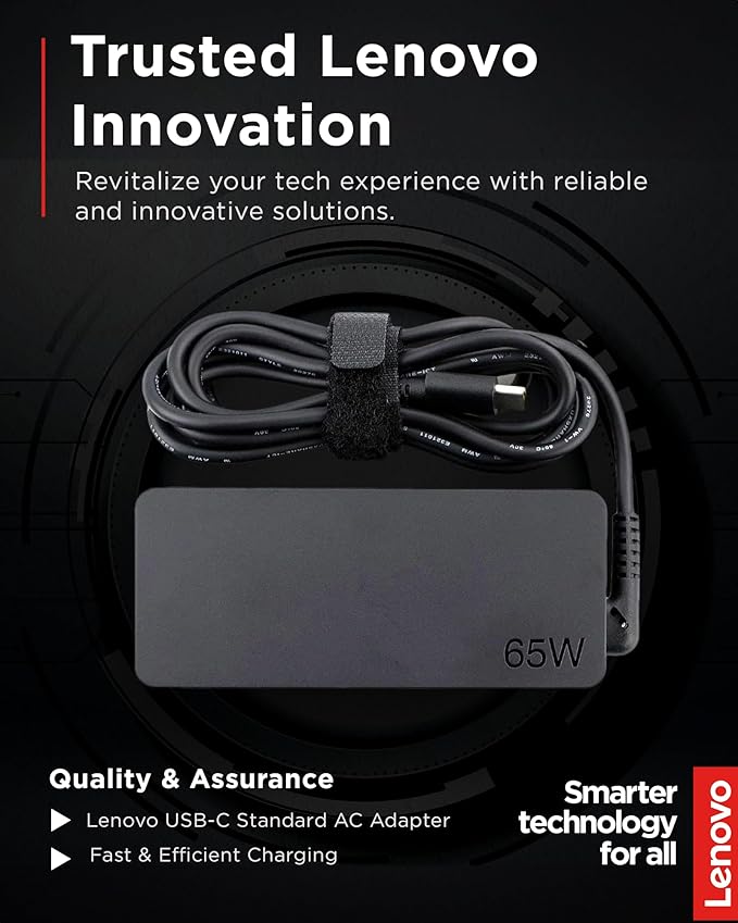 Lenovo USB-C 65W AC Adapter (UL) - 65 W - 5 V DC Output (Pack of 2)