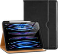 DTTO for iPad Pro 12.9 6th / 5th / 4th / 3rd Generation Case 2022/2021/2020/2018, Premium Leather Folio Stand Cover with Built-in Apple Pencil Holder -Auto Wake/Sleep and Multi Viewing Angles,Black