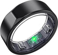 Smart Ring for Women Men, Titanium Fitness Ring with Heart Rate, Stress & Sleep Monitoring,Step & Calorie Counter, 5ATM Waterproof for iPhone and Android,No Subscription Fee (Black, 11)