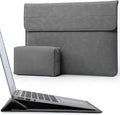 HYZUO 13.3-14 Inch Laptop Sleeve Case with Stand Feature for MacBook Pro 14 M5/M4/M3/M2/M1 2026-2021, MacBook Pro/Air 13.3, 13.5" 13.8" Surface Laptop, HP Spectre X360 13/14, Dark Gray