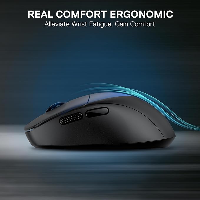 Redragon M817 Wired Gaming Mouse, 24000 DPI Optical Mice with 5 Programmable Buttons & Ergonomic Design, 37G Ultra Lightweight, Software Supports DIY Keybinds, Black