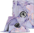 Fintie Rotating Case - 2017/2015 iPad Pro 12.9 inch (Old Model) 1st & 2nd Gen Case, 360 Degree Swiveling Stand Protective Back Cover, Supports Auto Wake/Sleep, Lilac Marble