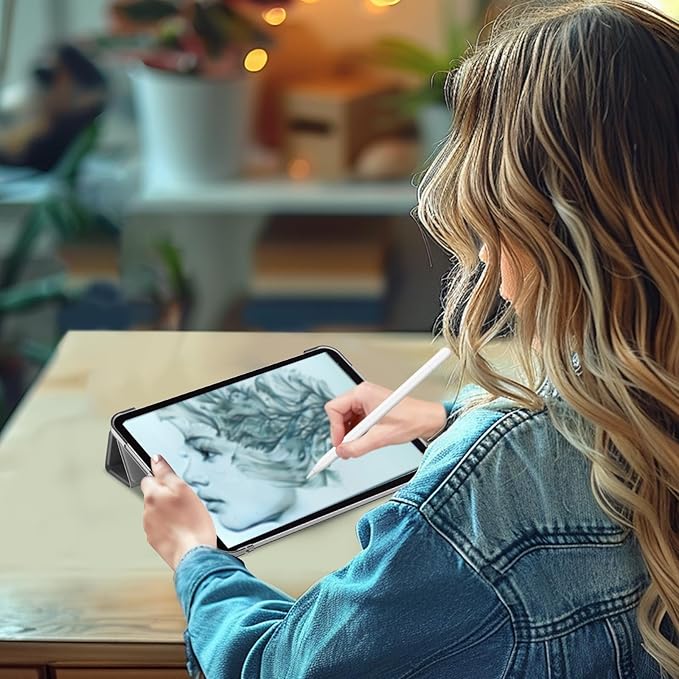 ProCase Smart Case for iPad Pro 11 Inch M5 2025/M4 2024 (Model: A3357/A3358/A3359/A2836/A2837/A3006), Slim Folio Stand Hard Back Shell Protective Tablet Cover for iPad Pro 11" 6th/5th Gen -Grey