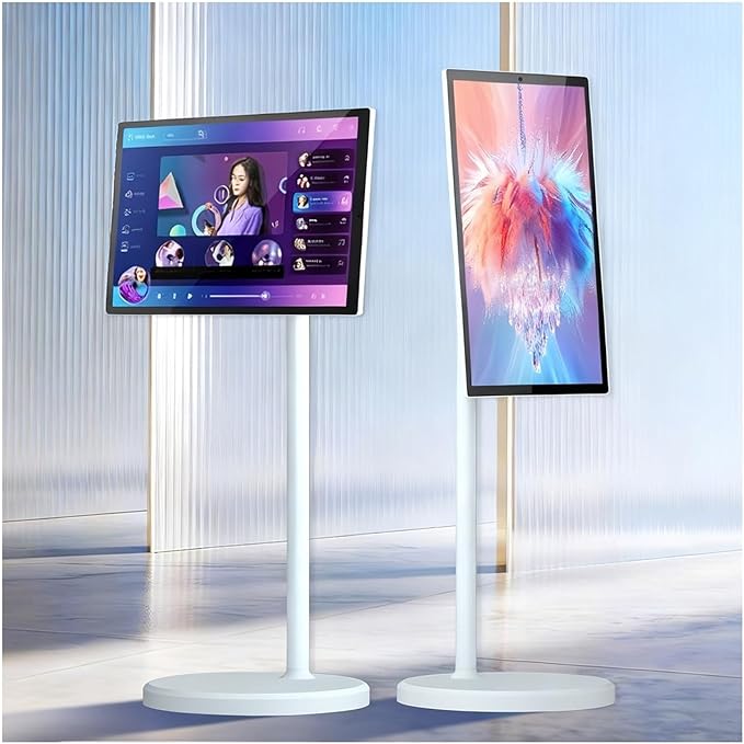 21.5" 24" 27" 32" Smart Mobile Monitor Portable Touch Screen TV with 8MP/13MP Camera Entertainment Display(8+128GB(4K),21.5IN)
