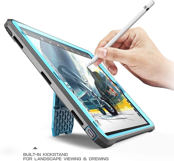 SUPCASE Unicorn Beetle PRO Case for iPad Air 3 (2019) and iPad Pro 10.5'' (2017), Heavy Duty with Built-in Screen Protector Full-Body Rugged Protective Case(Blue)