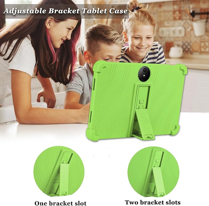 ATOOZ for TCL NXTPAPER 11 Plus Tablet Case 2025 (9649X) with PC Stand Soft Silicone Kids Case for TCL NXTPAPER 11 Plus 11.5 Inch (Green)