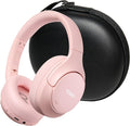 TOZO HT3 Hybrid Noise Cancelling Headphones, 90H Battery Life Wireless Over Ear Bluetooth 6.0 Foldable Headset, AI Voice Assistant with 5 Mics, Connect 2 Devices & Hi-Res Sound, 32 Audio EQ, with Case