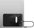 kwmobile Elastic Sleeve Compatible with SanDisk Portable SSD, Samsung T7, Crucial X8, HDD Case - Stretchy Elastane Adhesive External SSD Holder - 10x7cm & 8x7cm Pockets - Black Matte