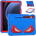 AKABEILA Compatible with Samsung Galaxy Tab S7/S8/S9/S9 FE 11 inch(2023) Tablet Case，Lightweight Shockproof Rugged Protective Cover with Kickstand for Kids Children Boys Babies Blue Red