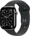 Apple Watch Series 11 [GPS + Cellular 46mm] Smartwatch with Slate Titanium Case with Black Sport Band - M/L. Sleep Score, Fitness Tracker, Health Monitoring, Always-On Display, Water Resistant