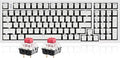 Hexgears X4 Mechanical Keyboard with Number Pad, USB-C Hot Swappable Custom Keyboard, Pre-lubed Linear Switches, White LED Backlit Computer Gaming Keyboards for PC/Tablet