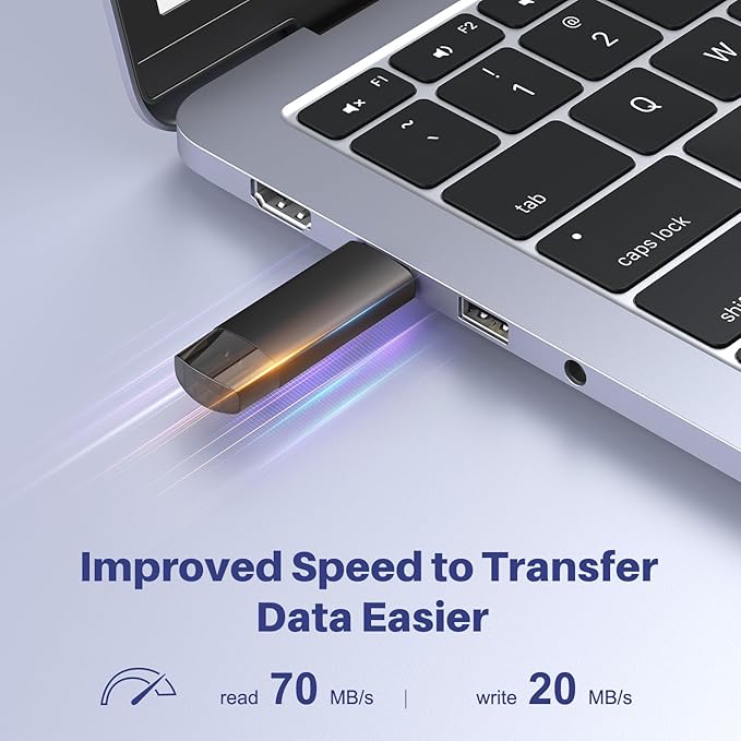 64GB USB C Flash Drive Dual USB 3.0 Flash Drive Type C + USB A Portable Type-C Flash Drive 2-in-1 USB-C Thumb Drive for Smartphone Tablet Computer Mac iPhone 16/17 Black