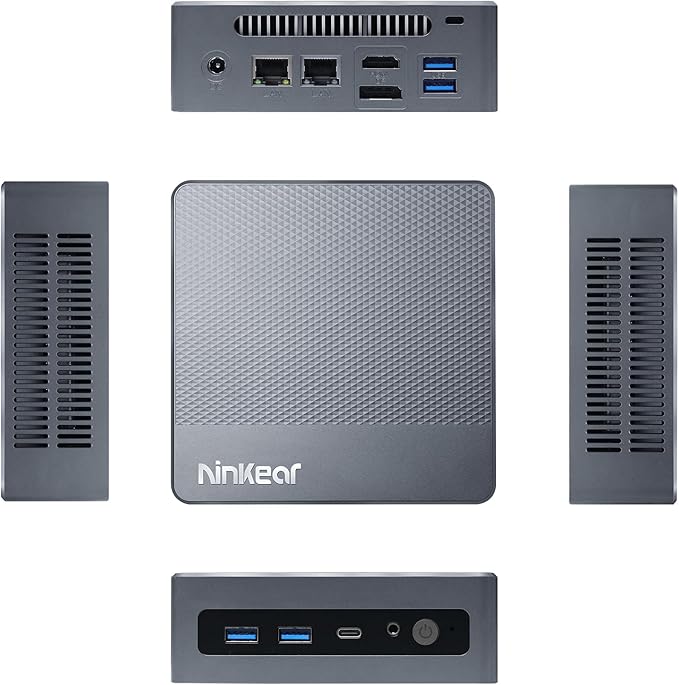 Docooler N9 Compact PC N100 16GB DDR4 Dual Band WiFi Portable Desktop Computer Support 4K Dual Screen Display for Home Office Business