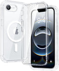 Diaclara Magnetic Designed for iPhone 16e/17e Case, Full Body Rugged Case with Built-in Touch Sensitive Anti-Scratch Screen Protector, Soft TPU Bumper Sleeves Case for iPhone 16e 17 e 6.1" (Clear)