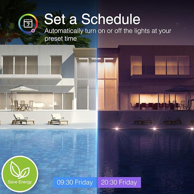 Wi-Fi Smart Light Bulb(RGB+W) 4 Pack, Full Color Changing Light Bulb-Compatible with Alexa and Google Assistant