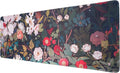 White Flowers Mouse Pad,Large Mouse Pad, Soft Rubber Base, Non-Slip Surface,31.5x11.8x0.12inch Long Computer Keyboard Mouse Mat,Office Desk Mat,Gaming Mousepad