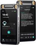 AI Voice Recorder with Playback, 5'' Large Touch Screen Digital Recorder, 13 Languages Transcription, 8 Mics Noise Reduction, 2600mAh Battery, AI Summary & Translation for Meetings, Lectures