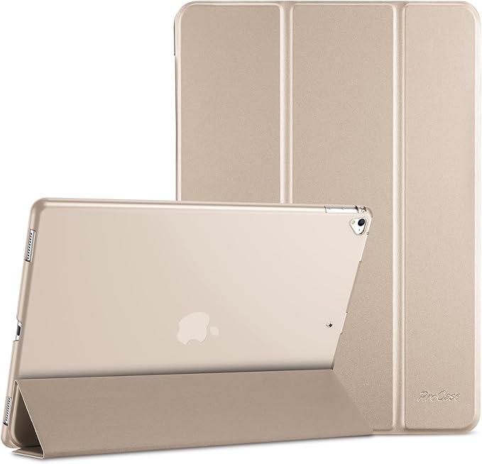 ProCase Smart Case for iPad Pro 12.9 Inch 1st and 2nd Generation (2015 and 2017 Model), Stand Cover Support Auto Sleep/Wake -Starlight