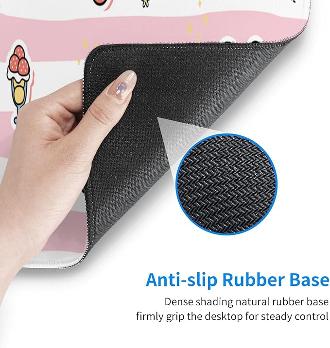 Cute Frog Mouse Pad XL Large Mousepad Non Slip Rubber Base Desk Mat for Laptop Computer Gaming 31.5" X 12"