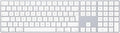 Apple Magic Keyboard with Numeric Keypad: Wireless, Bluetooth, Rechargeable. Works with Mac, iPad, or iPhone; Italian - White