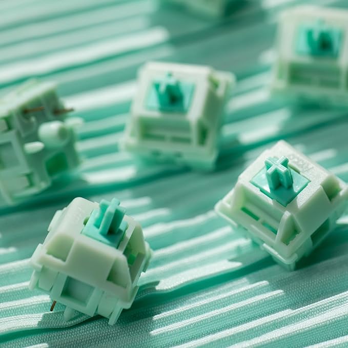Akko Botany Keyboard Switch for Mechanical Gaming Keyboard, 5-Pin 38gf Linear Pre-Lubed Switches (45pcs)