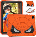 AKABEILA Compatible with Samsung Galaxy Tab A9 Plus 11 inch (SM-X216B)(2023) Tablet Case，Lightweight Shockproof Rugged Protective Cover with Kickstand for Kids Children Boys Babies Orange Black