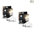 Philips Hue Smart 60W A19 LED Bulb - Soft Warm White Light - 4 Pack - 800LM - E26 - Indoor - Control with Hue App - Compatible with Alexa, Google Assistant and Apple Homekit