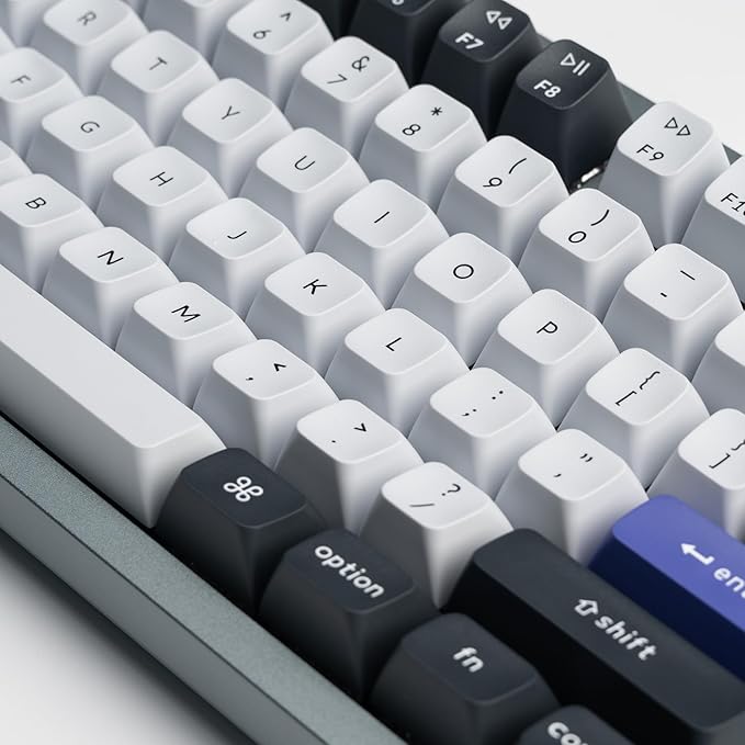 Keychron Q6 Pro Full Aluminum Wireless Bluetooth Custom Mechanical Keyboard, Full-Size QMK/VIA Programmable Knob KSA Double-Shot PBT Keycap Hot-Swappable Brown Switch, Mac Windows Linux - Grey