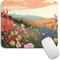 Square Mouse Pad Natural Scenery,Personalized Premium-Textured Custom Mouse Mat Design,Washable Mousepad Lycra Cloth,Non-Slip Rubber Base Computer Mouse Pads for Wireless Mouse