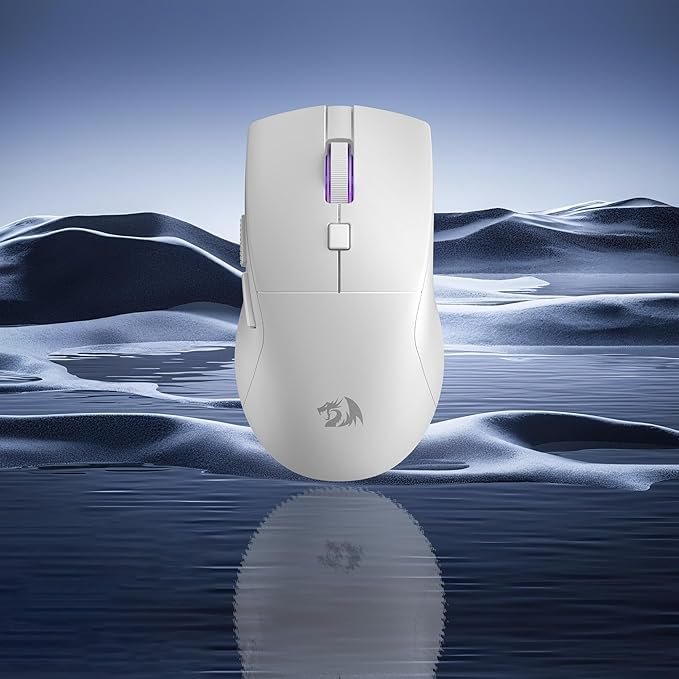 Redragon M618 LIT Wireless Gaming Mouse, 10000 DPI Optical Ergonomic Mouse with 6 Programmable Buttons, 70G Ultra Lightweight, Software Supports DIY Keybinds