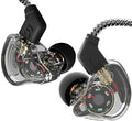 CCZ Melody in Ear Monitor, Dynamic Hybrid Dual Driver in Ear Earphones 1BA+1DD HiFi Wired Headphones Musicians IEM Upgrade Deep Bass Suitable for Bass Vocals Pop Folk ACG (No MIC, Transparent)…