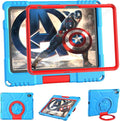 Kids Case for iPad (A16) 11th Generation 11 Inch 2025 & iPad 10th Generation 10.9 Inch 2022, Lightweight Shockproof Kids-Friendly Case Built-in Screen Protector with Handle Stand, Blue