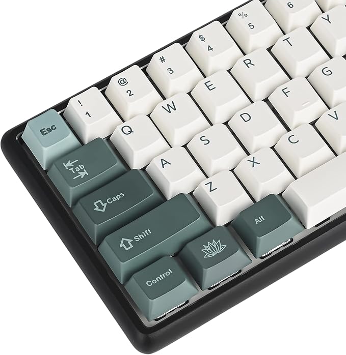 Guffercty kred Custom Cherry Profile Keyboard keycap Set 144-Key Keycaps 60 Percent Sub-Dye for Mechanical Keyboards (Botanical)