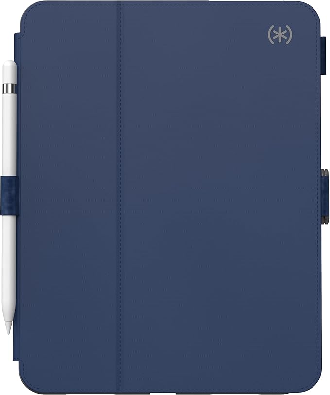 Speck Case for iPad Pro 10th Generation 10.9 Inch - Drop & Camera Protection, Slim Multi Range Stand, Apple Pencil Holder - Arcadia Navy/Moody Grey