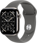 Apple Watch Series 11 [GPS + Cellular 42mm] Smartwatch with Natural Titanium Case with Stone Gray Sport Band - S/M. Sleep Score, Fitness Tracker, Health Monitoring, Always-On Display, Water Resistant