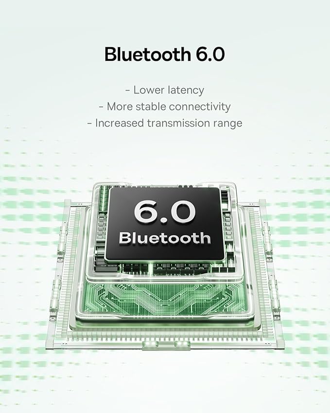 Baseus Bass BP1 NC Hybrid Active Noise Cancelling Wireless Earbuds, 12mm Super-Bass Driver, 41H Playtime, Bluetooth 6.0, IP55 Waterproof, 4-Mic AI ENC, 24 Customizable EQ